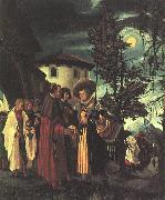 Albrecht Altdorfer The Departure of Saint Florian oil painting on canvas